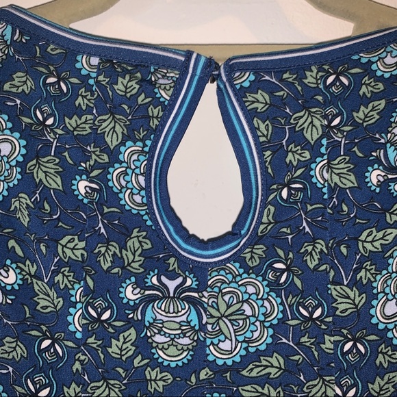 Max Studio Women's Sleeveless Blue Floral Dress Size Large - Picture 7 of 8